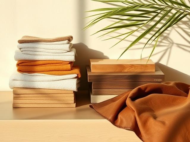 Timber samples under tropical light